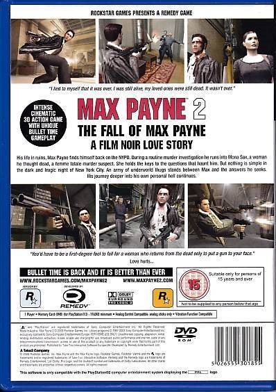 Max Payne 2 The Fall of Max Payne - PS2 (B Grade) (Genbrug)